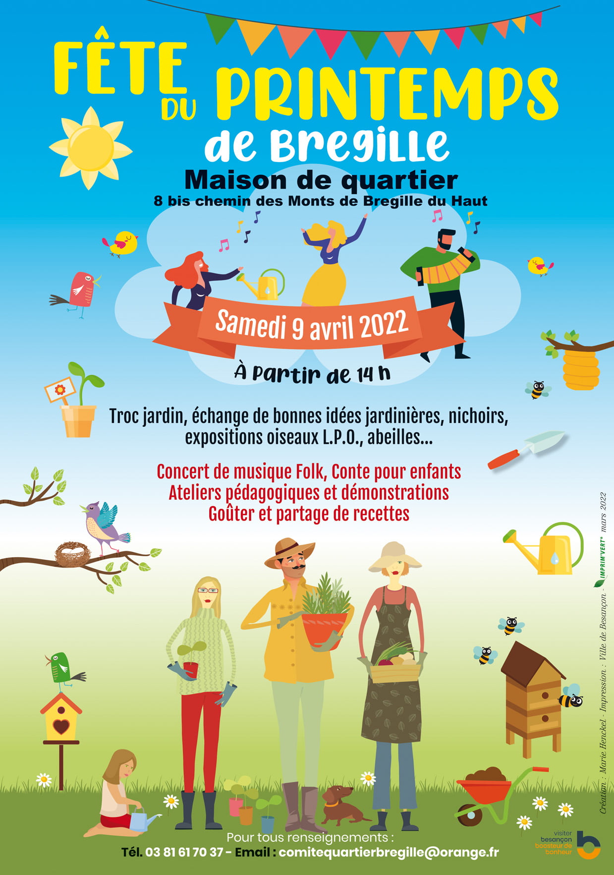 Fête du Printemps - La Maison de Quartier de Bregille