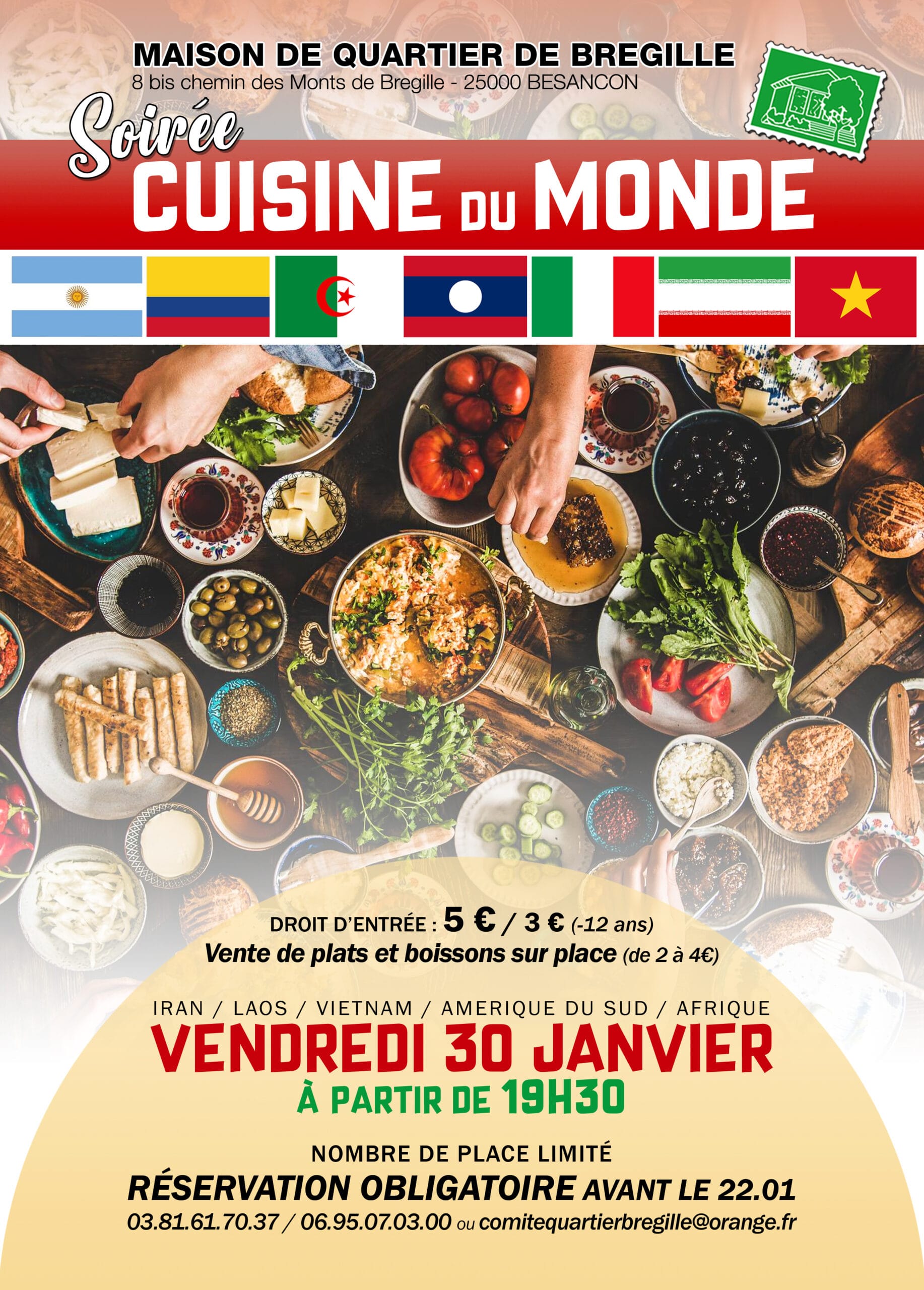 CUISINE du Monde - La Maison de Quartier de Bregille